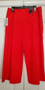Red orange coulotte Inc. Pants